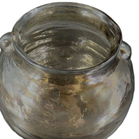 ANTHROPOLOGIE Capricio Art Glass Vase Candle holder With Small Handles - Picture 9 of 11